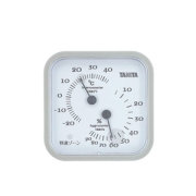 タニタ アナログ温湿度計 グレー (TT-557-GY)