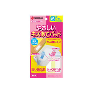 ニチバン やさしいキズあてパッド 60×100mm(パッド部30×65mm) Mサイズ5枚 
