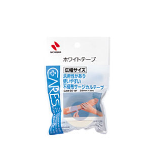 ニチバン ケアーズ ホワイトテープ 広幅サイズ 25mm×9m (CAW25-9F)