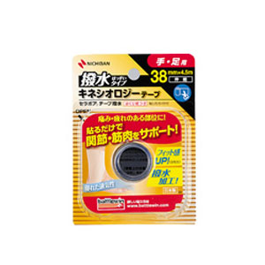 ニチバン バトルウィン セラポアテープ撥水 (キネシオロジーテープ) 38mm×4.5m 1ロール (SEHA38F)
