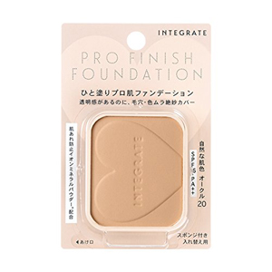 資生堂 インテグレート プロフィニッシュファンデーション レフィル 10g オークル20 SPF16・PA++ (パウダーファンデーション)