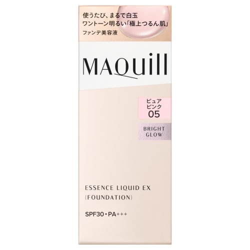 資生堂 マキアージュ エッセンスリキッド EX ブライトグロウ 本体 24mL ピュアピンク05 (リキッドファンデーション)