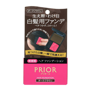 資生堂 プリオール ヘア ファンデーション 3.6g ダークブラウン