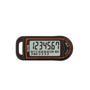 タニタ 3Dセンサー搭載歩数計 億歩計 ブラック (FB-732-BK)