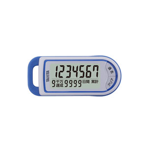 タニタ 3Dセンサー搭載歩数計 億歩計 ブルー (FB-732-BL)