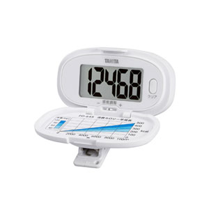 タニタ 歩数計 ホワイト (PD-645-WH)