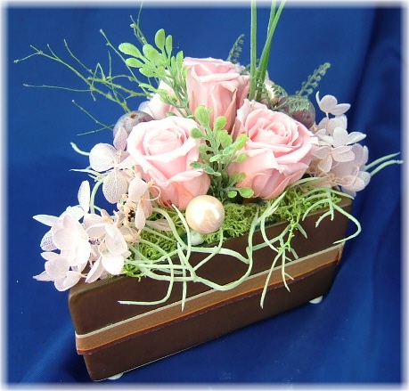 プリザーブドフラワーケーキピンク　2,980円-ネット特価！