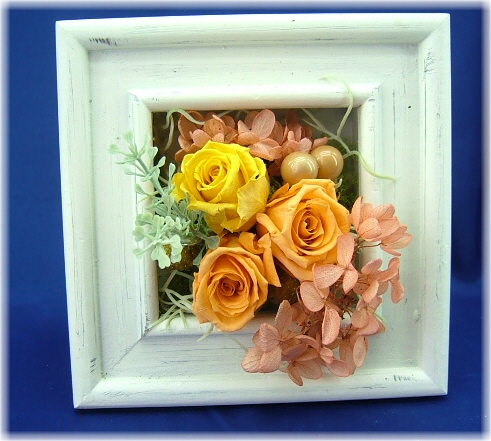 プリザーブドフラワーモンブランオレンジ3,500円-ネット特価！