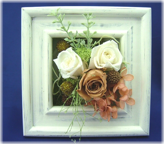 プリザーブドフラワーモンブランホワイト3,500円-ネット特価！