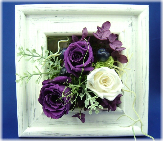 プリザーブドフラワーモンブランバイオレット3,500円-ネット特価！