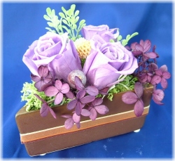 プリザーブドフラワーケーキパープル2,980円-ネット特価！