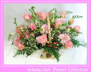 3月の誕生花★ワンダーアレンジ花言葉付き8,000円【送料無料】【フリージア】【四つ葉メッセージボトル選択可】ネット特価！！