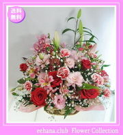 5月の誕生花★ファニーアレンジ10,000円【送料無料】花言葉付き【写真付きメッセージ選択可】ネット特価！