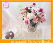 10月の誕生花★サイクルアレンジ4,000円【送料無料】花言葉付き【ガーベラ】【写真付きメッセージ選択可】ネット特価！！
