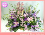 11月の誕生花★エンジェルアレンジ10,000円【送料無料】花言葉付き【ブバリア】【写真付きメッセージ選択可】