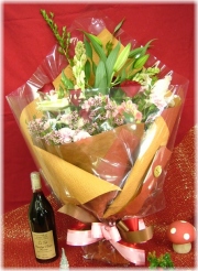 クリスマスの贈り物に★クリスマス花束【エクセラ】5,000円【送料無料】ネット特価！！