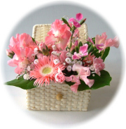 ピンク宝石箱3,000円-【フラワーアレンジ】ネット特価！