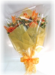 ピュアオレンジ3,000円-花束　ネット特価！