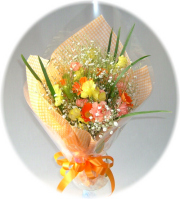 ミニオレンジ2,500円-花束　ネット特価！