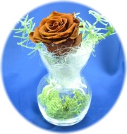 プリザーブドフラワー　クリスタルブラウン1,200円　　　　-ネット特価！