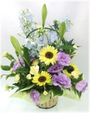 お供え・お悔やみに贈るお花★アレンジ【4,000円】-【フラワーアレンジ】ネット特価！