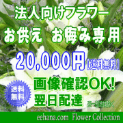 法人向けフラワー★お供え・お悔やみに贈る花★デザイナーにおまかせ20,000円【送料無料】【法事 お供え お盆 お彼岸 アレンジ 花束】
