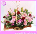 4月の誕生花★メモリーアレンジ10,000円【送料無料】花言葉付き【かすみ草】【四つ葉メッセージボトル選択可】