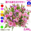 大人気！誕生日専用フラワー5,000円【送料無料】【画像閲覧OK！】【カード付】【フラワー お誕生日 花 プレゼント 即日発送