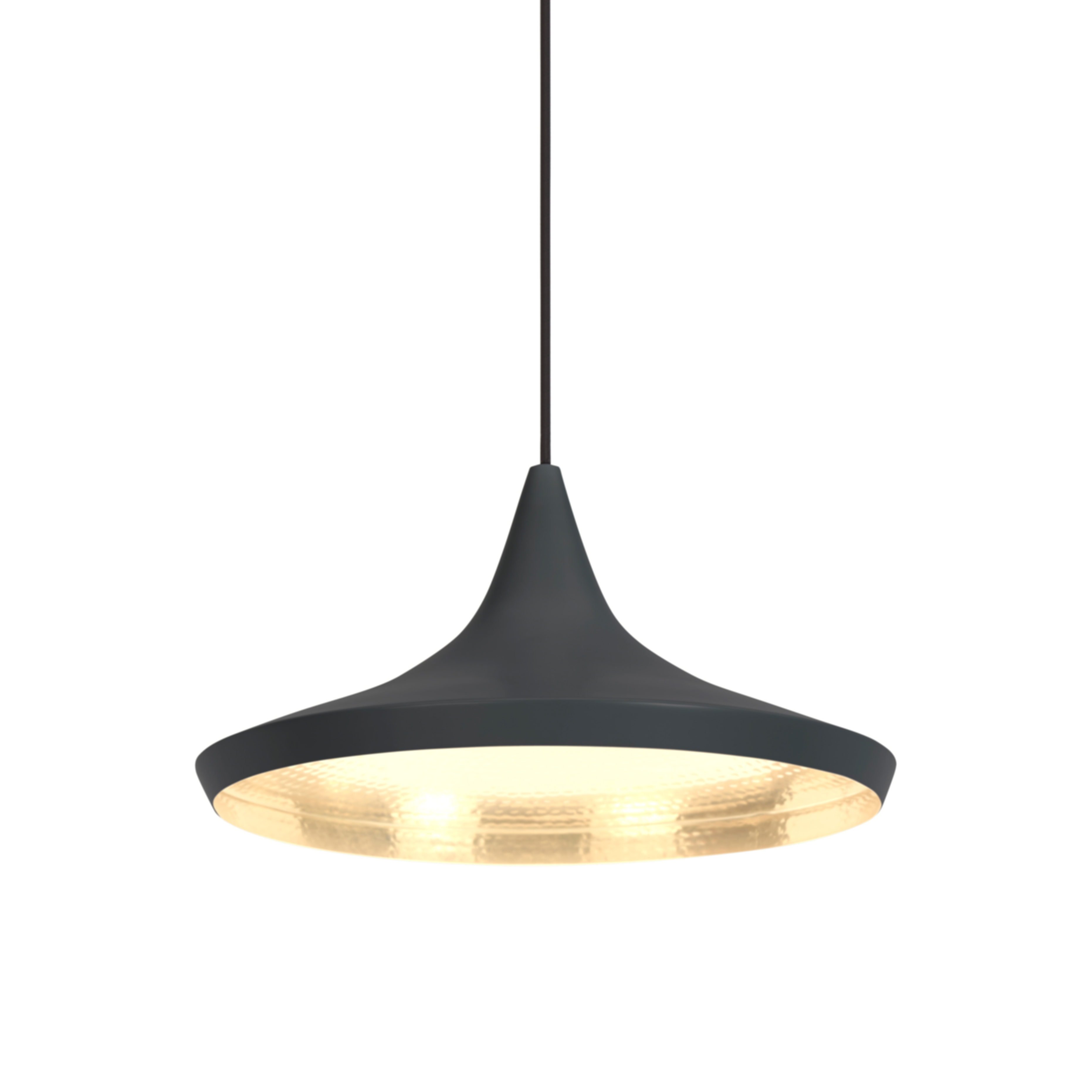 BEAT WIDE PENDANT BLACK