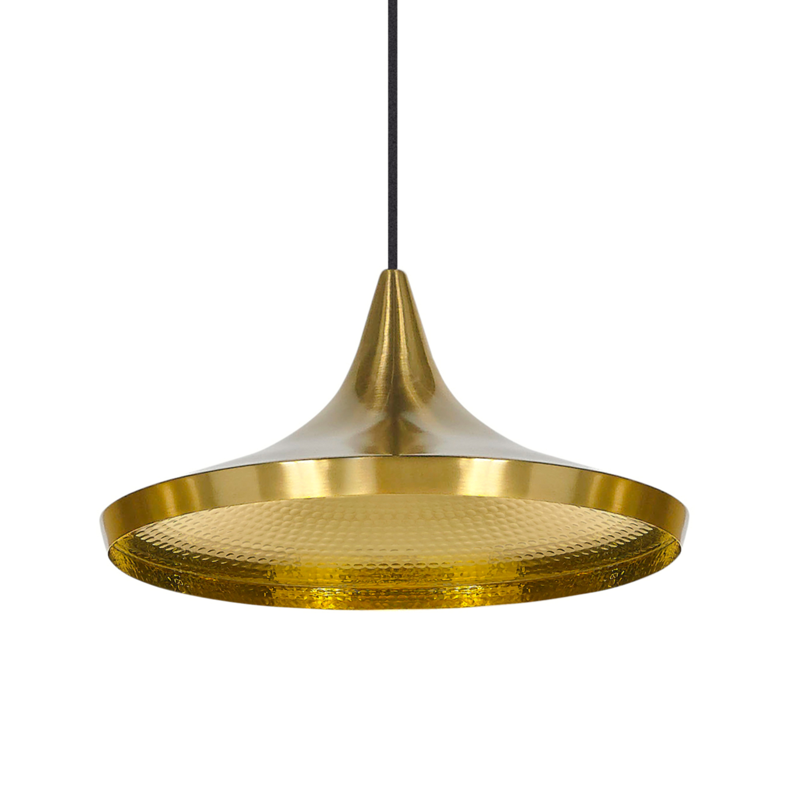 BEAT WIDE PENDANT BRASS