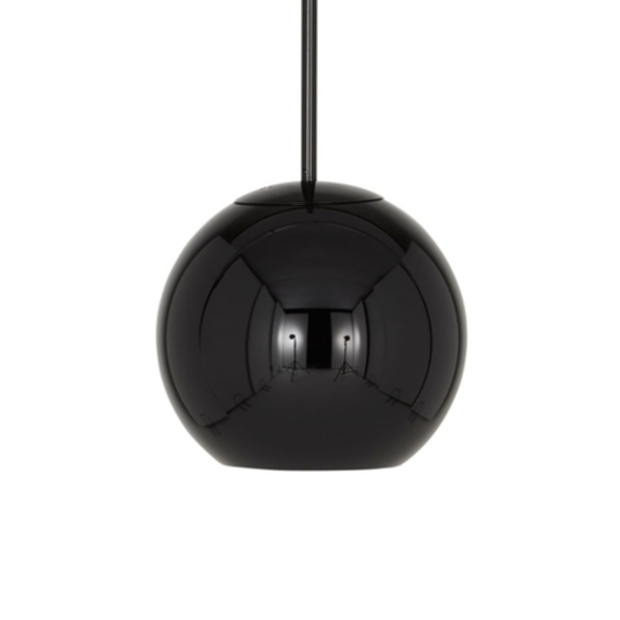 COPPER ROUND 25 PENDANT BLACK