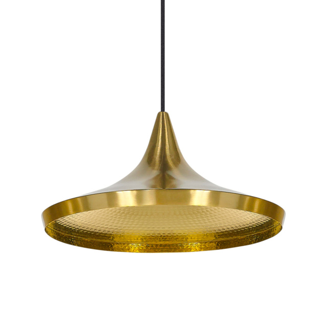 BEAT WIDE PENDANT BRASS