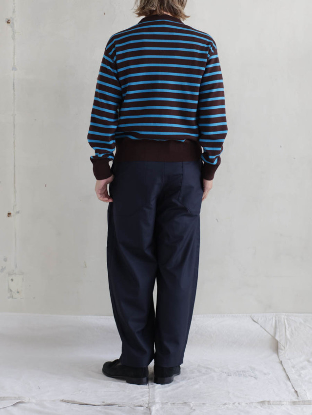 レビュー高評価商品 ASEEDONCLOUD ネイビー trousers wide アシードンクラウド｜HW パンツ