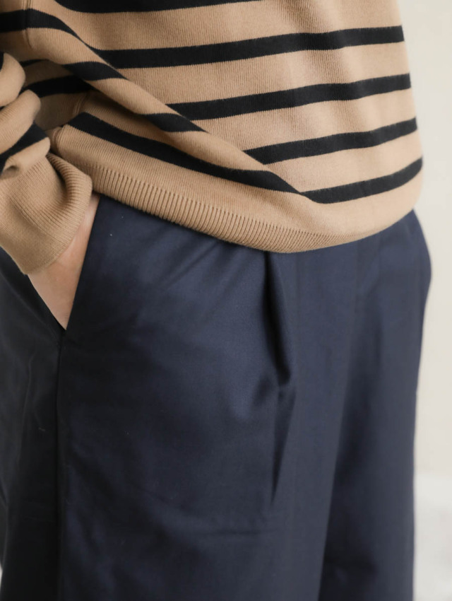 ASEEDONCLOUD アシードンクラウド｜HW wide trousers ネイビー