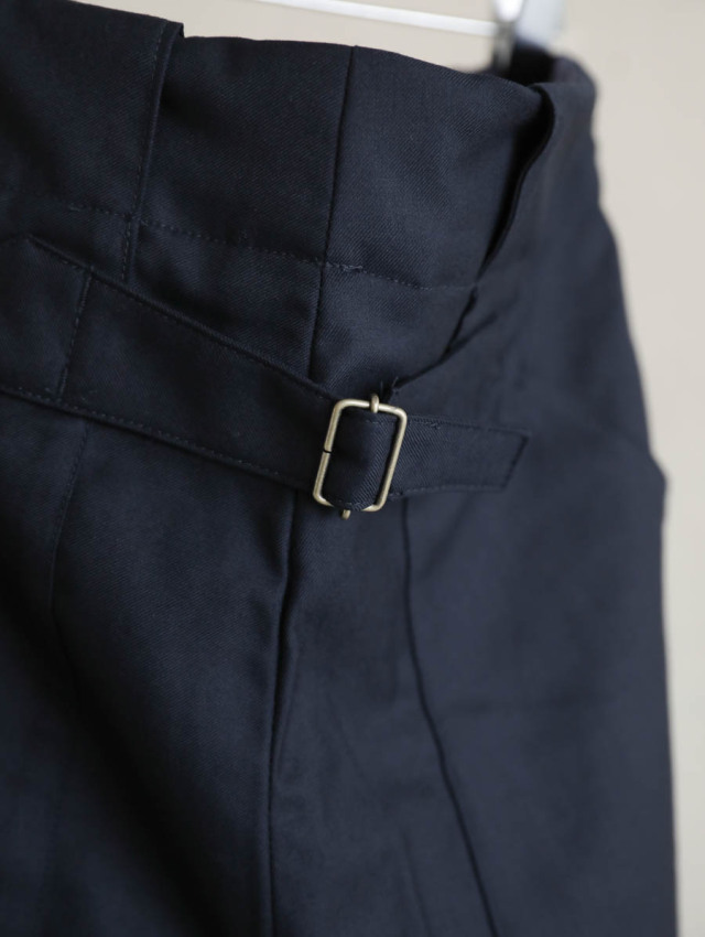 ASEEDONCLOUD ウールヘリンボーンパンツ ネイビー系 サイズM