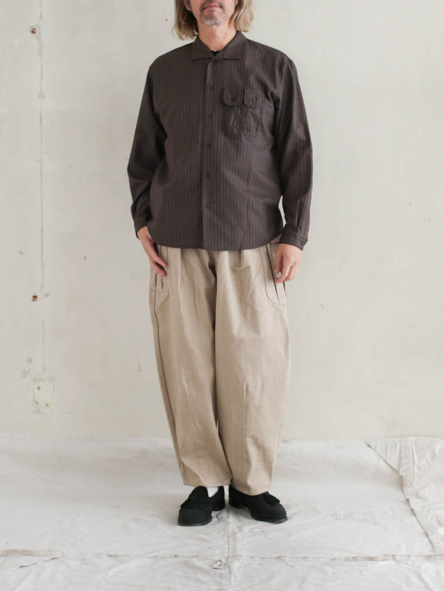 ASEEDONCLOUD アシードンクラウド｜P.E trousers（サンドベージュ）