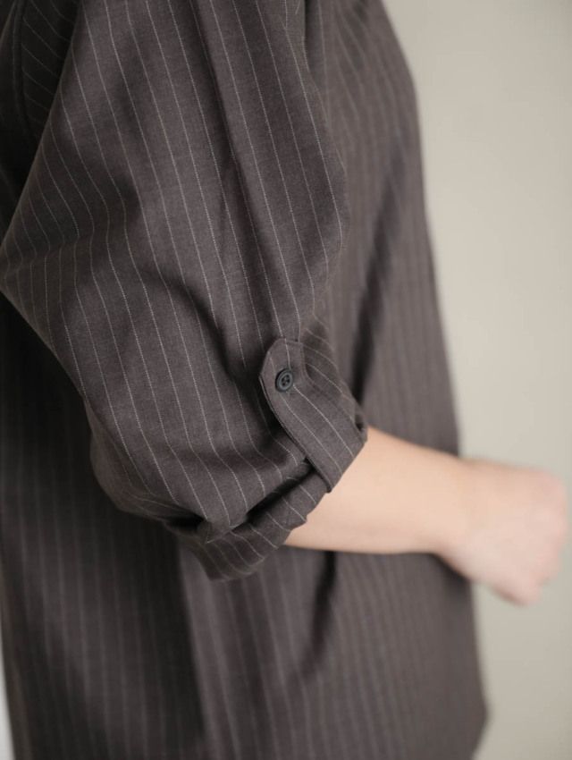 ASEEDONCLOUD アシードンクラウド｜Study uniform shirt（ブラウン）