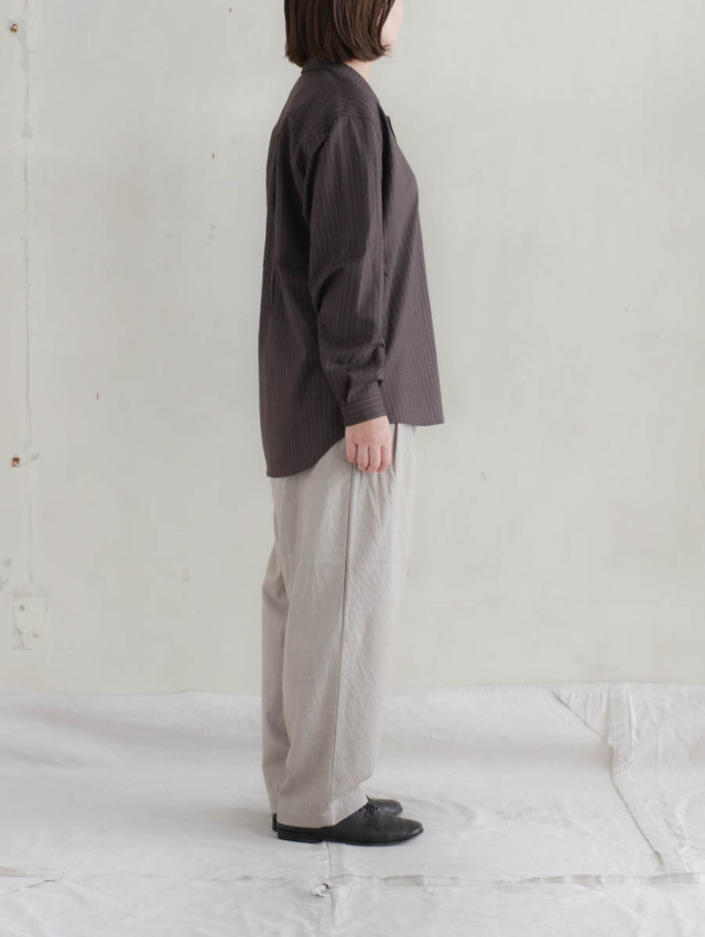 ASEEDONCLOUD アシードンクラウド｜Study uniform shirt（ブラウン）