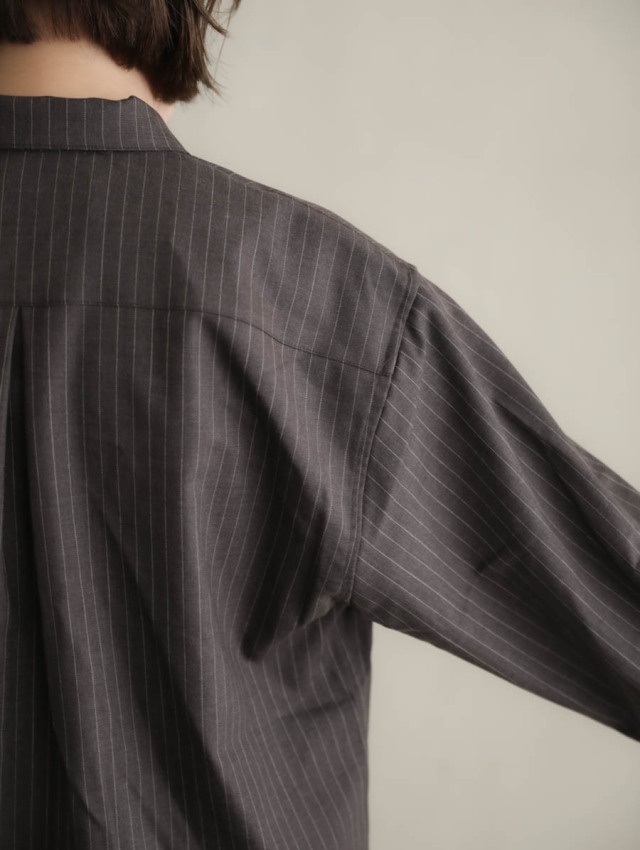 ASEEDONCLOUD アシードンクラウド｜Study uniform shirt（ブラウン）