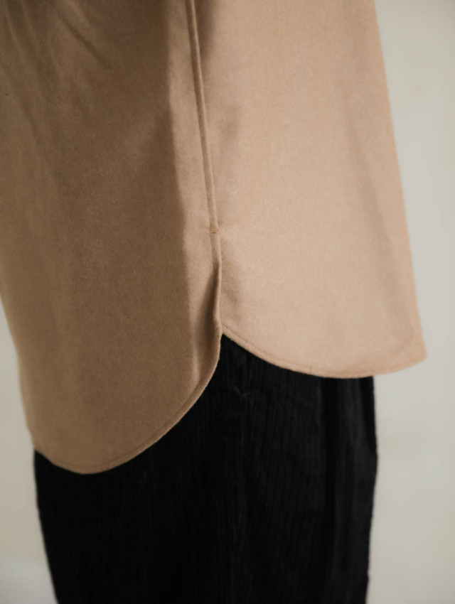 ASEEDONCLOUD アシードンクラウド｜HW basic shirt（キャメル）