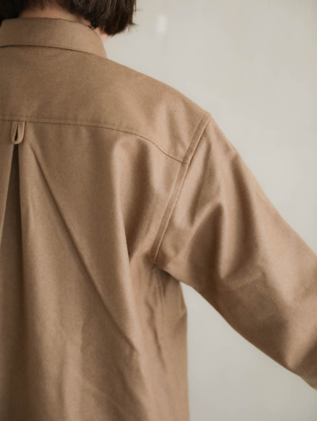 ASEEDONCLOUD アシードンクラウド｜HW basic shirt（キャメル）