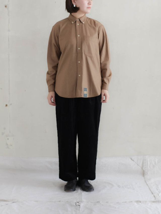 ASEEDONCLOUD アシードンクラウド｜HW basic shirt（キャメル）