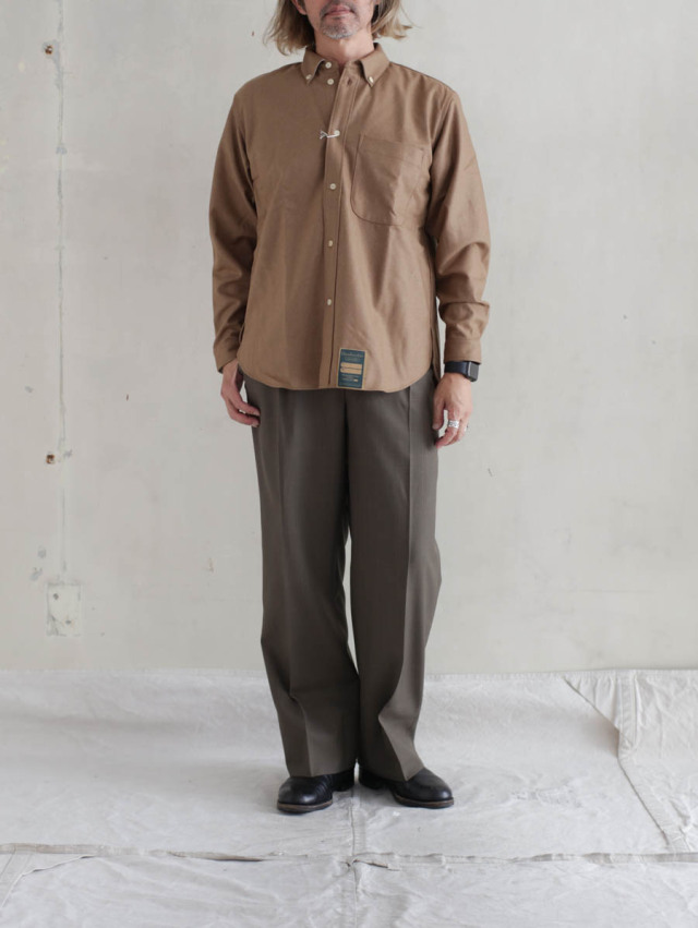 ASEEDONCLOUD アシードンクラウド｜HW basic shirt（キャメル）