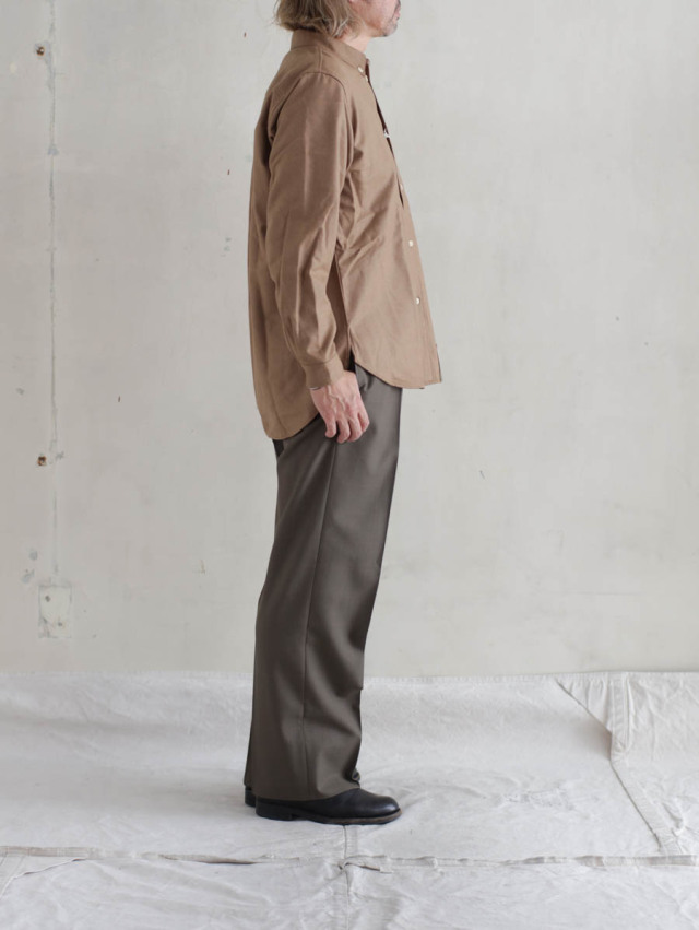 ASEEDONCLOUD アシードンクラウド｜HW basic shirt（キャメル）