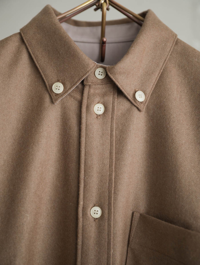 ASEEDONCLOUD アシードンクラウド｜HW basic shirt（キャメル）