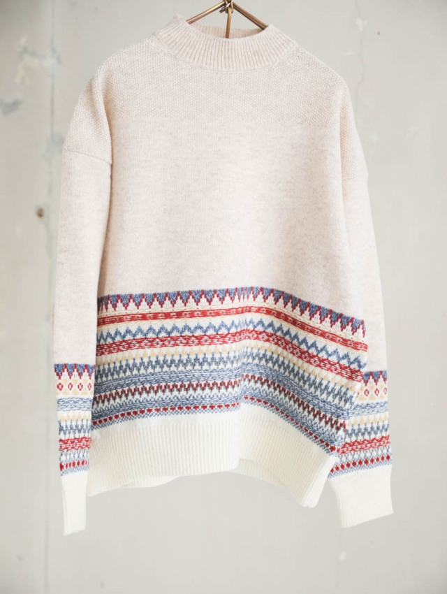 ASEEDONCLOUD アシードンクラウド｜Seiyako jacquard po（ベージュ）