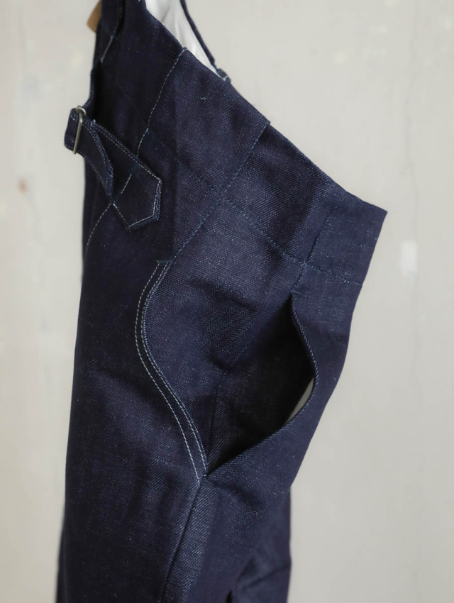 ASEEDONCLOUD アシードンクラウド｜HW wide trousers（インディゴ）デニム