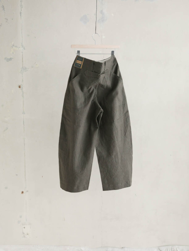 ASEEDONCLOUD アシードンクラウド｜HW wide trousers（カーキ