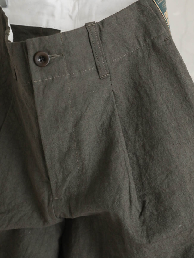 ASEEDONCLOUD アシードンクラウド｜HW wide trousers（カーキ