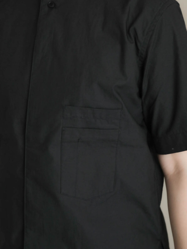 ASEEDONCLOUD アシードンクラウド｜HW short sleeve shirt（ブラック）